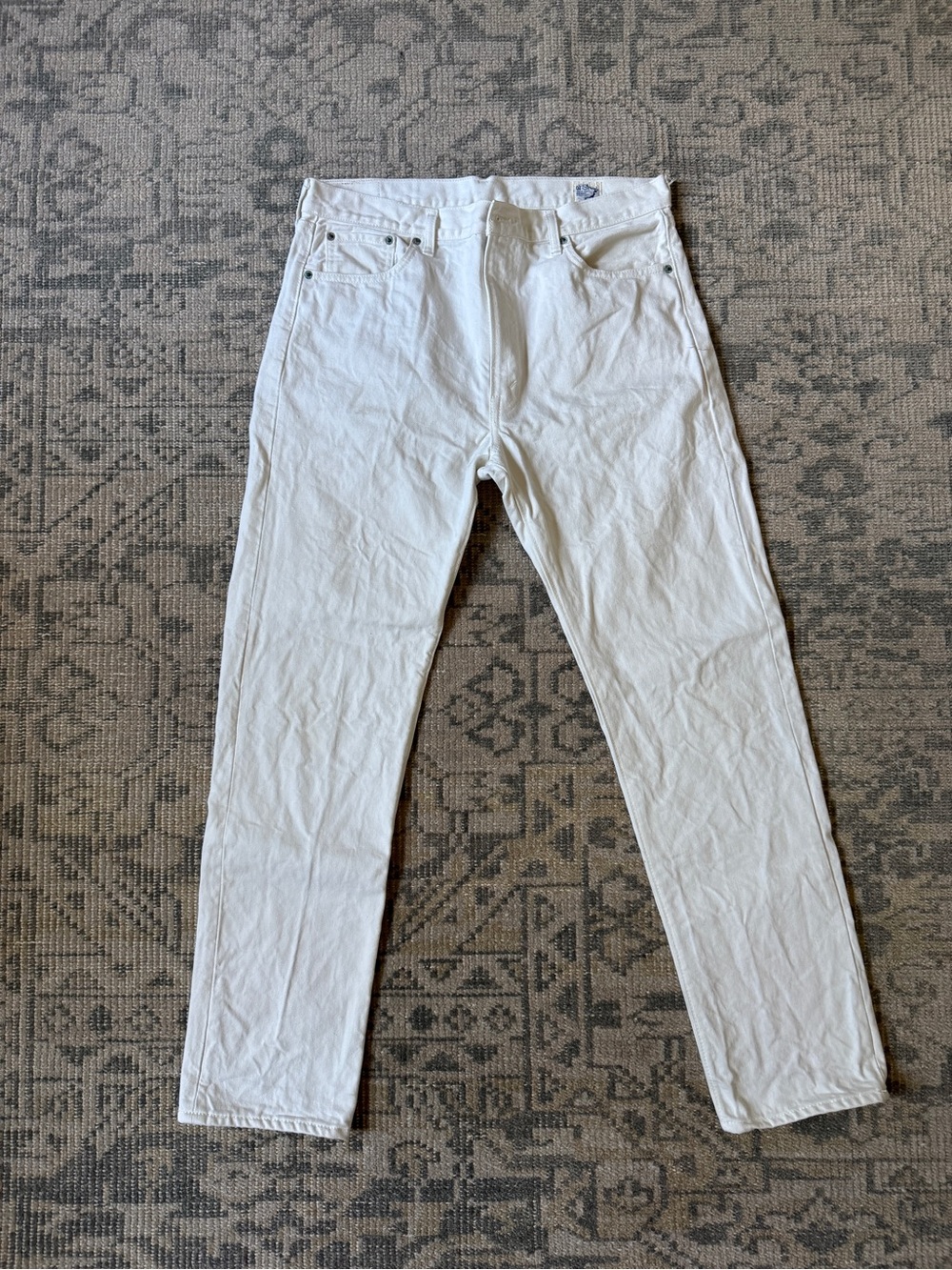 Orslow 107 White Men’s Straight Jeans